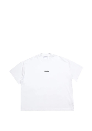 Bonsai logo-print drop-shoulder T-shirt - White