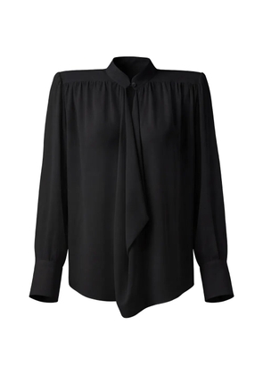 Almaz Hit The Trail gathered draped blouse - Black