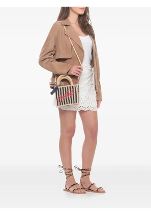 MC2 Saint Barth mini Vanity striped tote bag - Neutrals