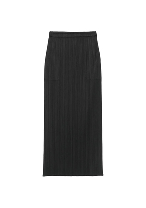 Pleats Please Issey Miyake pleated midi skirt - Black
