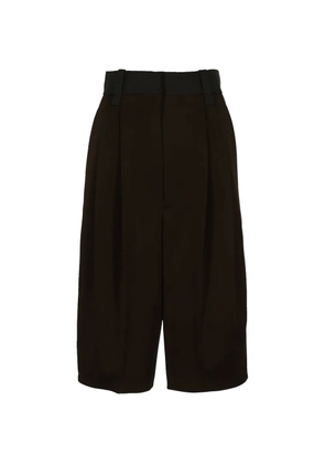 Carven pleated belt-loop shorts - Neutrals