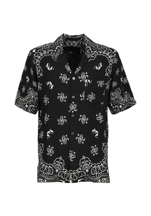 JUN/NAKAYAMA paisley-print short-sleeved shirt - Black