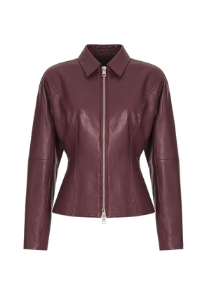 The Sei leather jacket - Purple