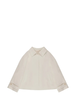slowear pleat-detail wide-fit jacket - Neutrals