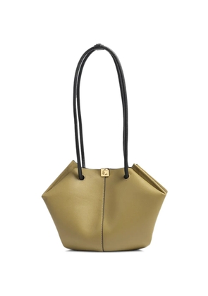 Coccinelle Kamy logo-plaque leather shoulder bag - Green