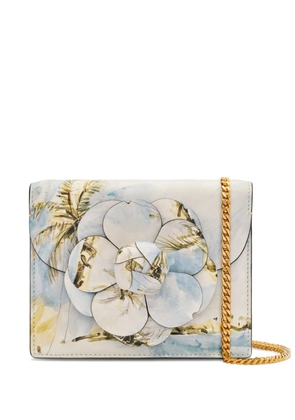 Oscar de la Renta Dominican Landscape printed mini Tro bag - Neutrals