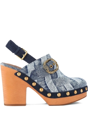 Kurt Geiger London 105mm Mayfair denim mules - Blue
