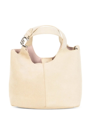 Coccinelle suede-finish top-handle bag - Neutrals