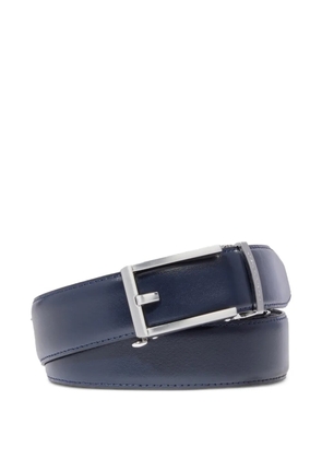 PIQUADRO no-holes adjustable leather belt - Blue