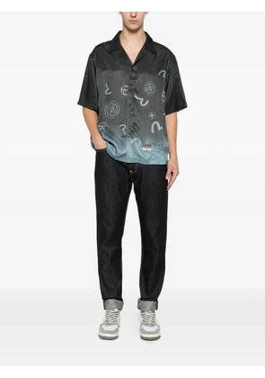 EVISU logo-print jeans - Blue