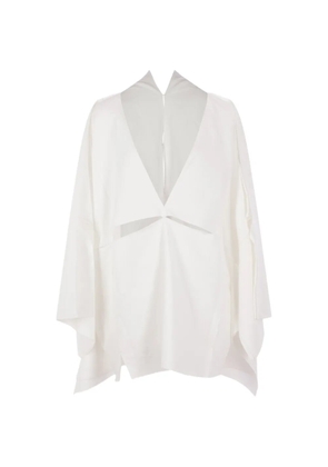 Niccolò Pasqualetti cut-out panelled shirt - White