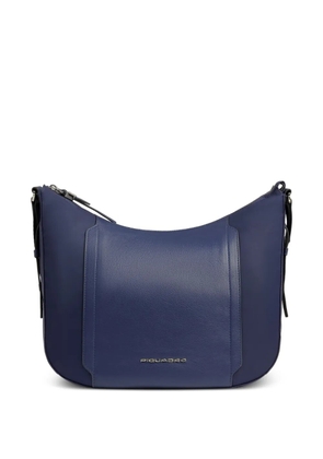 PIQUADRO leather-panelled shoulder bag - Blue