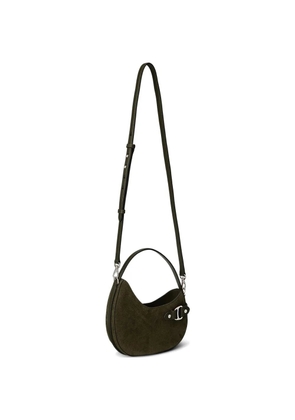 Lauren Ralph Lauren suede buckle-detail shoulder bag - Green