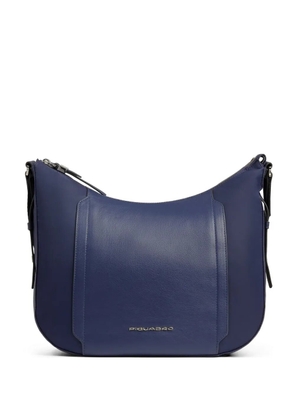 PIQUADRO leather-panelled shoulder bag - Blue