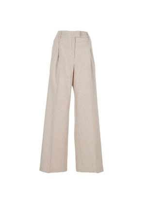 PT Torino pleated wide-leg trousers - Neutrals