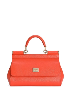 Dolce & Gabbana mini Sicily handbag in calfskin - Orange