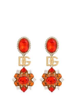Dolce & Gabbana clip earrings with rhinestones - Gold