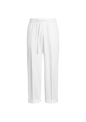 Dolce & Gabbana cotton poplin jogging trousers - White