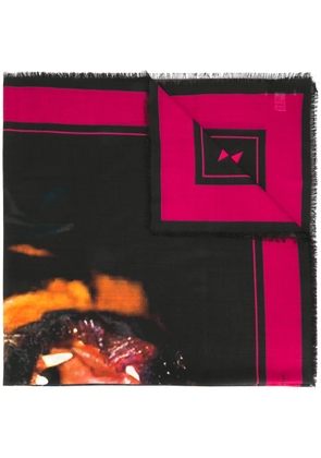 Givenchy rottweiler print scarf - Black