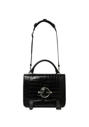 JW Anderson Crocodile Leather Shoulder Bag - Black