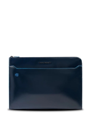 PIQUADRO leather laptop bag - Blue