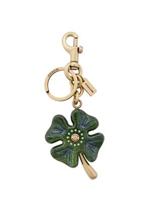 Coach Four Leaf Clover keyring - Green