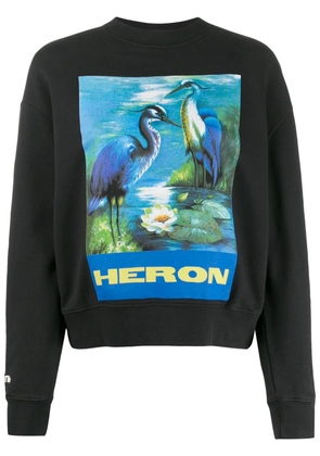 Heron Preston graphic print sweatshirt - Black