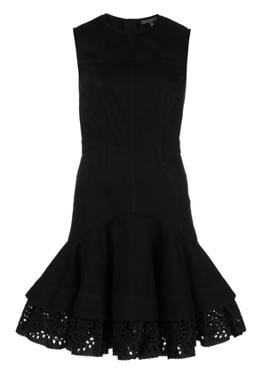 Alexander McQueen fit and flare short dress - Black