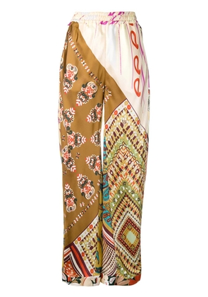 Chloé Caravan pyjama-style trousers - Brown