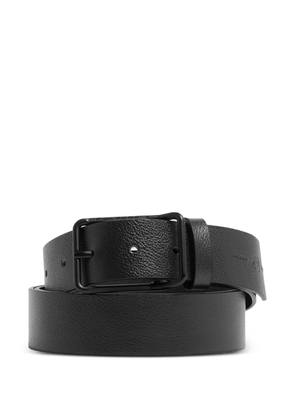 PIQUADRO grained leather belt - Black