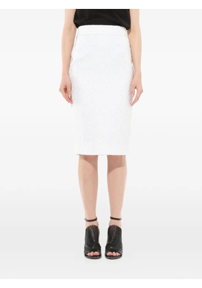 Givenchy cloqué pencil skirt - White
