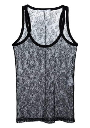 Givenchy floral lace vest top - Black