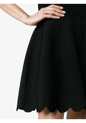 Alexander McQueen Scalloped hem mini skirt - Black