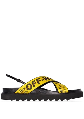 Off-White Black Industrial Belt Leather Sandals