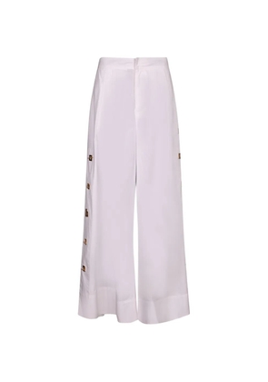 Danamé metal-detail palazzo pants - White