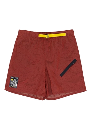 Aimé Leon Dore logo-patch shorts - Red