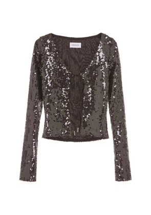 16Arlington Elin paillette-embellished cardigan - Black