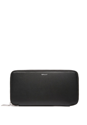 Bally faux-leather zip-up wallet - Black
