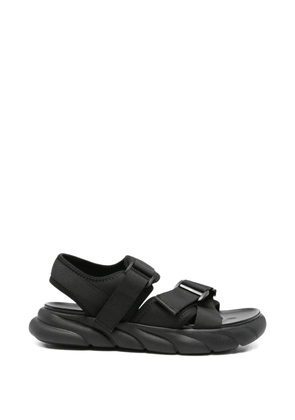 SERGIO MORETTI FIRENZE touch-strap chunky-sole sandals - Black