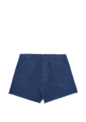 Fortela Colonel raw-edge shorts - Blue