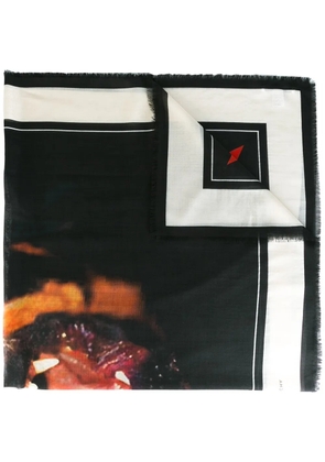 Givenchy rottweiler print scarf - Black