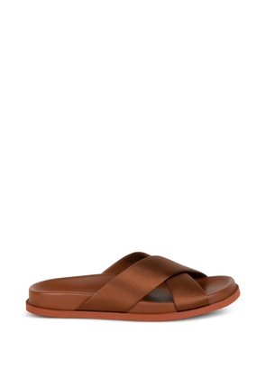 Pedro Garcia Daliana crossover-strap sandals - Brown