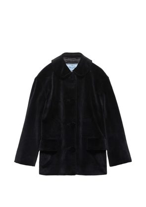 Prada single-breasted caban jacket - Black