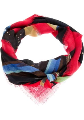 Balenciaga printed scarf - Red