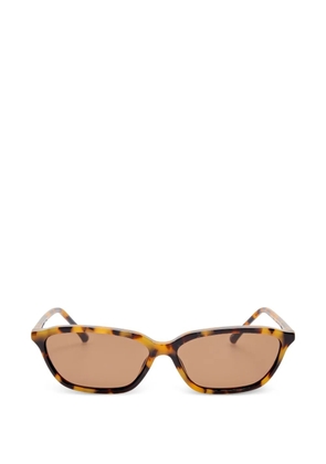 Linda Farrow rectangle-frame sunglasses - Brown
