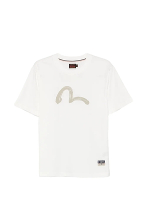 EVISU short-sleeve Seagull-print T-shirt - White