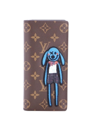 Louis Vuitton Pre-Owned Brazza Wallet Monogram Canvas with LV Friends Patch small wallets - Brown