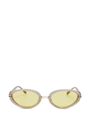 Linda Farrow Ambra oval-frame sunglasses - Neutrals