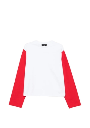 LII colour-block long-sleeve T-shirt - White