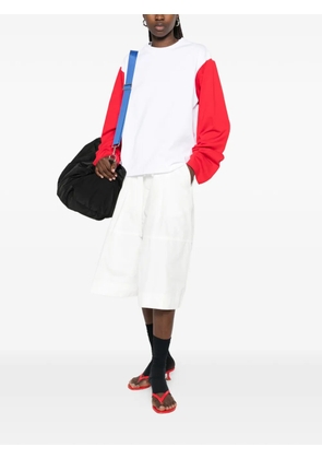 LII colour-block long-sleeve T-shirt - White